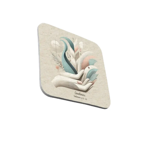 Fruit of the Spirt Gentleness, Coaster, Galatians 5:22-23 - JazzyCrafting