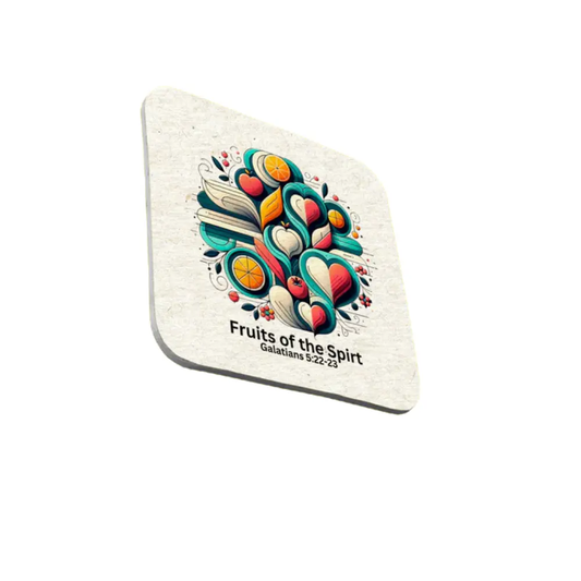 Fruit of the Spirt, Coaster, Galatians 5:22-23 - JazzyCrafting