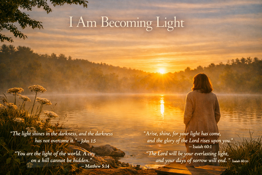 I Am Becoming Light Jazzy Faith Designs