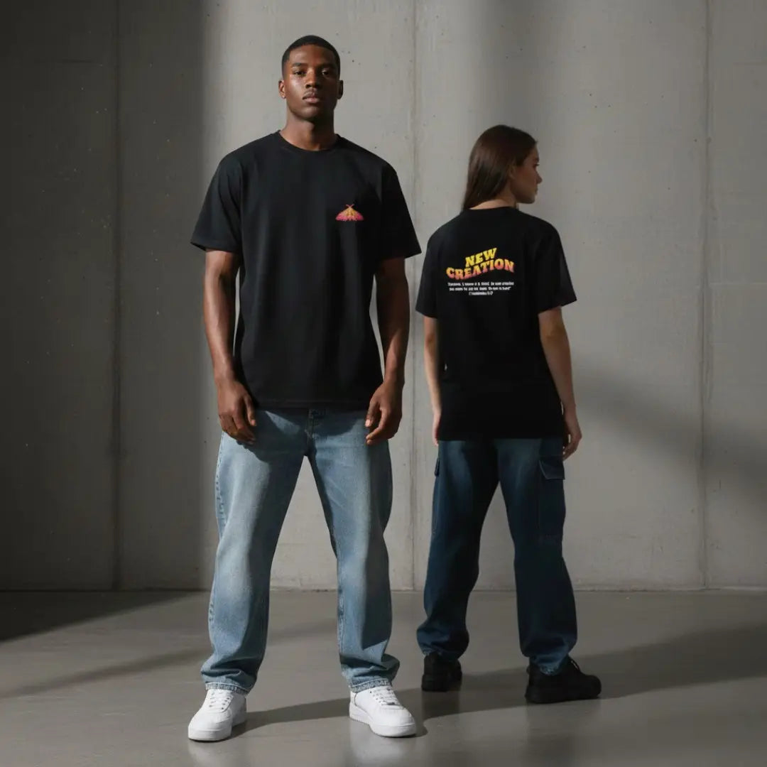 New Creation UK Heavy Cotton Tee | Modern Christian Streetwear