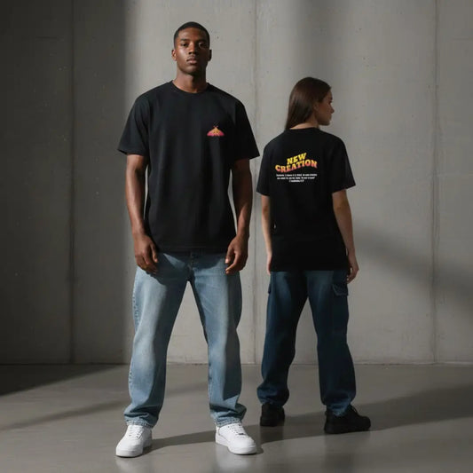 New Creation UK Heavy Cotton Tee | Modern Christian Streetwear