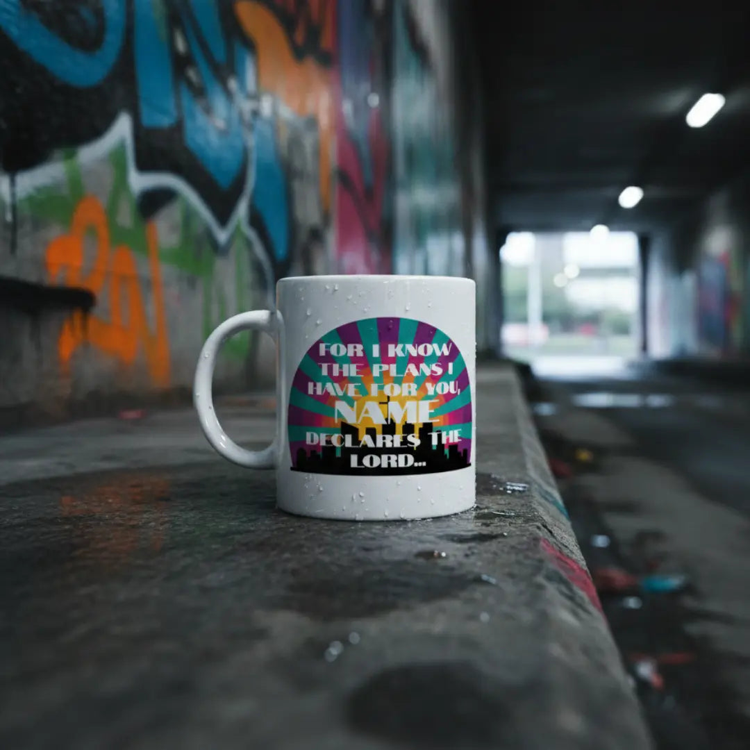 Personalised Jeremiah 29:11 'City Plans Jazzy Faith Designs