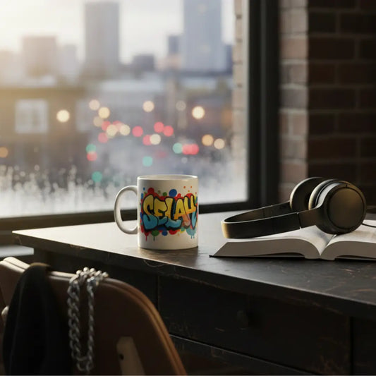 The "Selah" Heavyweight Ceramic "Graffiti" Mug